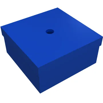 Box 3.5 x 3.5 x 1.3 with Hinged Lid