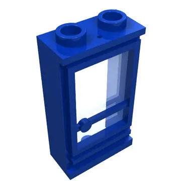 Door 1 x 2 x 3 Right, Hollow Studs, Fixed Glass