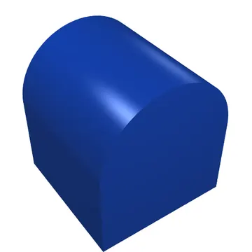 Duplo Brick 2 x 2 x 2 Curved Top with Circled '2' Print on Curved Sides