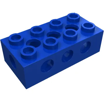 Technic Brick 2 x 4 with Top/Side/End Holes and Hollow Studs