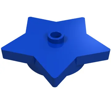 Plate Special 5-Point Star 4 x 4 2/3 with One Stud
