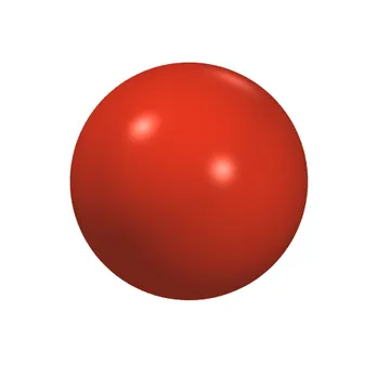 Duplo Ball for Ball Tube with Red Open Mouth Smile and Black and White Eyes Print