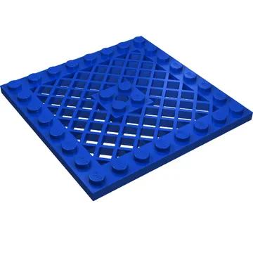 Plate Special 8 x 8 with Grille [Hole in Center]
