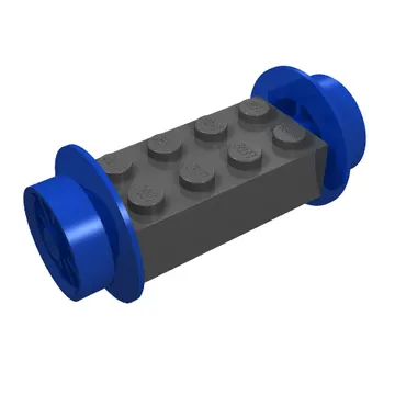 Brick Special 2 x 4 with Wheels, Freestyle Red