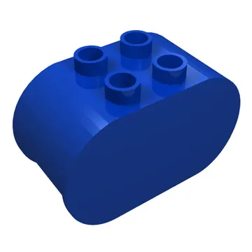 Duplo Brick 2 x 4 x 2 Rounded Ends with Dimpled Face Print