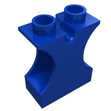 Duplo Brick 1 x 2 x 2 with Side Cutouts and Channel in Top