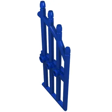 Gate 1 x 4 x 9 Arched with Bars and Three Studs
