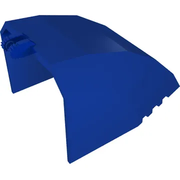 Windscreen 8 x 6 x 4 Canopy with Hinge and Airliner Aft Blue/Orange Print