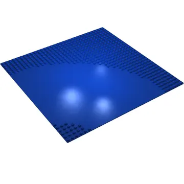 Baseplate 32 x 32 with 6-Stud Curve with Road with White Dashed Lines Print