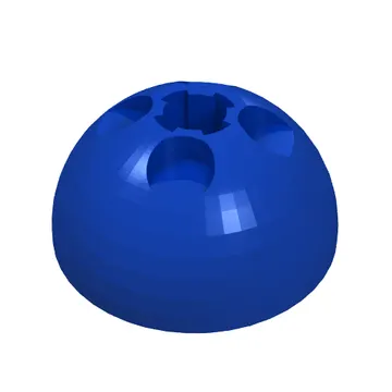 Dome Hemisphere 3 x 3 Ball Turret with Marbled Red Pattern
