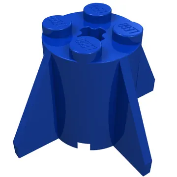 Brick Round 2 x 2 x 2 with Axle Hole and Fins