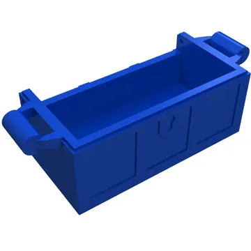 Treasure Chest Bottom with Rear Slots, with Groove