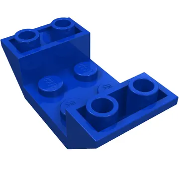Brick Sloped Inverted 45° 4 x 2 Double with 2 x 2 Recessed