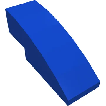 Brick Curved 3 x 1 No Studs with Red Shape print
