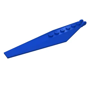 Hinge Plate 1 x 12 Locking with Angled Side Extensions and Tapered Ends, 7 Teeth