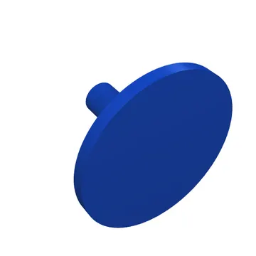 Shield Round Flat with Helmet on Dark / Medium Blue Quarters Print