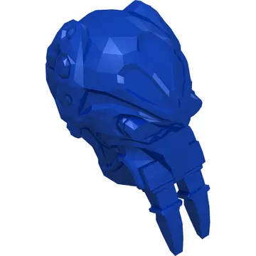 Minifig Head Special, Kel Dor with Dark Bluish Gray Mask Print (Plo Koon)