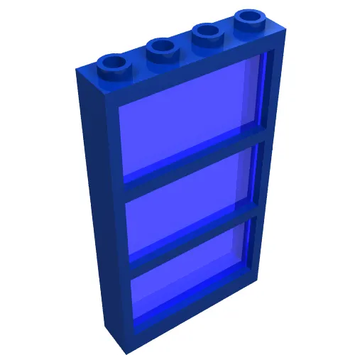 Window 1 x 4 x 6 Frame with 3 Panes, Fixed Glass with NO GLASS