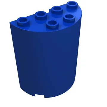 Cylinder Half 2 x 4 x 4 with Window and Snow Print