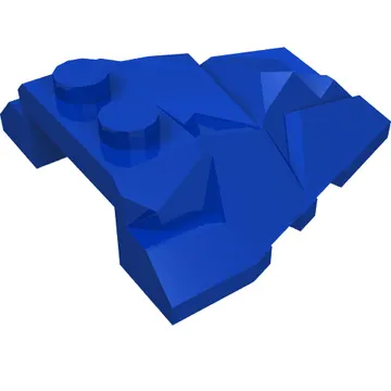 Brick Wedged, Sloped 4 x 4 Fractured Polygon Top
