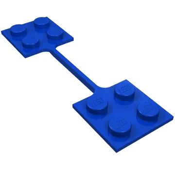 Hinge Coupling, Two Connected 2 x 2 Plates [Nylon]