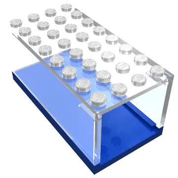 HO Scale Accessory Garage 4 x 8 x 3 Box with Trans-Clear Top