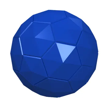 Sports Soccer / Basket Ball with Black Pentagons Print
