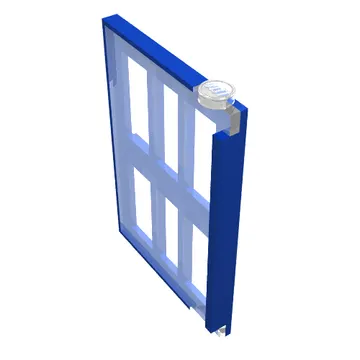 Door 1 x 4 x 5 Left with 6 Panes