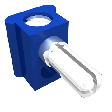Electric Connector, 1 Way Male Squared [Complete Assembly]