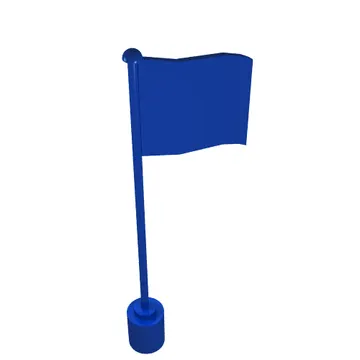 Flag on Flagpole with Austria Print