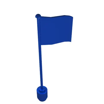 Flag on Flagpole, Wave with Denmark Print