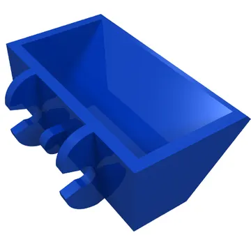 Construction Vehicle Bucket Smooth 2 x 4 x 1