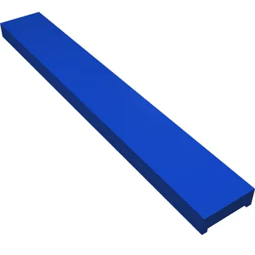 Vehicle Track, Train, Level Crossing Center Rail Cap Insert 2 x 14 x 2/3