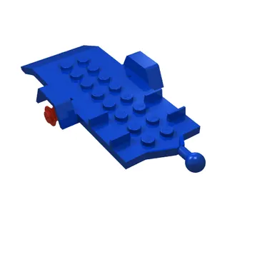 Vehicle Base, Trailer 4 x 8 Bed with Red Wheels
