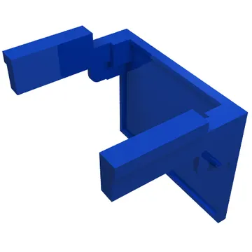 Garage Door Solid Assembly with Trans Clear Counterweights - Old (Hinge Pins on Door)