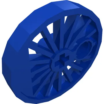 Train Wheel RC Train, Spoked with Technic Axle Hole and Counterweight, 30 mm diameter [Blind Driver]