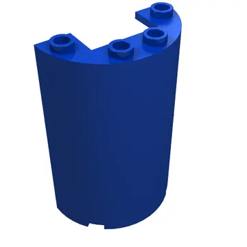 Cylinder Half 2 x 4 x 5 with 1 x 2 cutout with Medical X-Ray Screen, Minifig Skeleton print