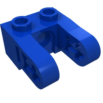 Technic Brick 1 x 2 with Hole and Dual Beam Extensions