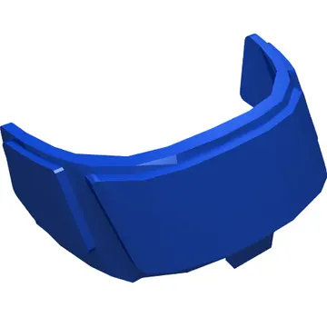 Glass for Aircraft Fuselage Curved Forward 6 x 10 Top with Blue Eyes and Gold Goggles Print