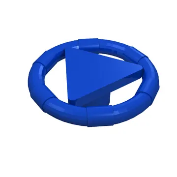Ring with Centre Triangle with Gold Bands and Manta Ray Print [Atlantis Key]