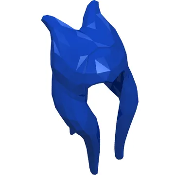 Headdress Togruta Montrals Long, Dark Blue and Silver Ahsoka Print