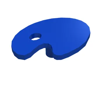 Equipment Paint Palette with Yellow, Blue, Green and Red Paint Spots Print