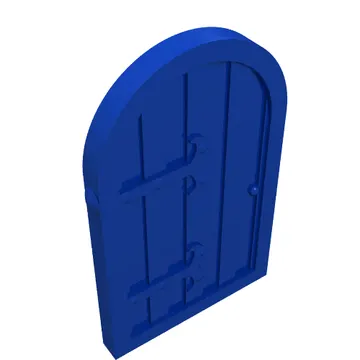 Window 1 x 2 x 2 2/3 Shutter with Rounded Top