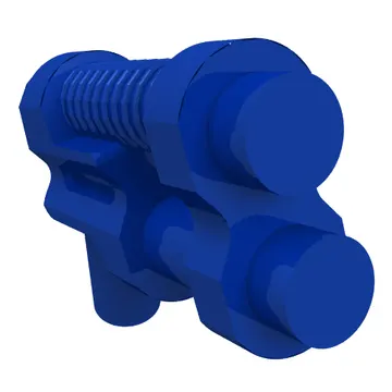 Weapon Gun / Pistol Two Barrel, 10 Ribs