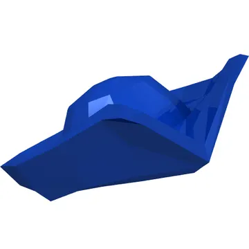 Hat Pirate Circular with Fold in Brim and Marine Growth Print