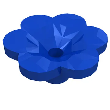 Plant, Outdoor Accessory Kit, Flower with 6 Rounded Petals and Pin