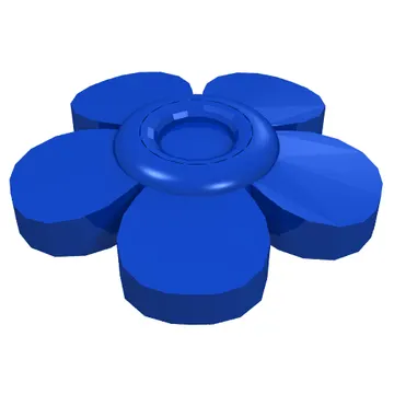 Headwear Accessory Flower with 5 Smooth Petals and Pin
