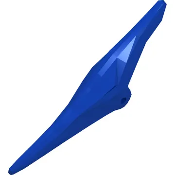 Animal Body Part, Dinosaur, Pteranodon Head with Eyes and Dark Blue Stripes Print
