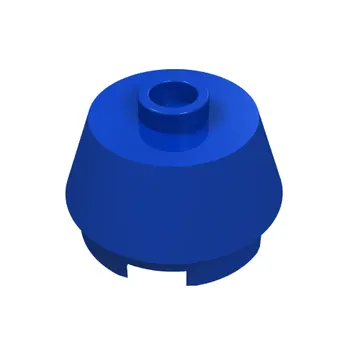 Brick Round 2 x 2 Truncated Cone with White Flames, Medium Blue Eyes print