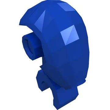 Minifig Head Special, Mechanical with White Eyes and White and Black Print (Commando Droid Captain)